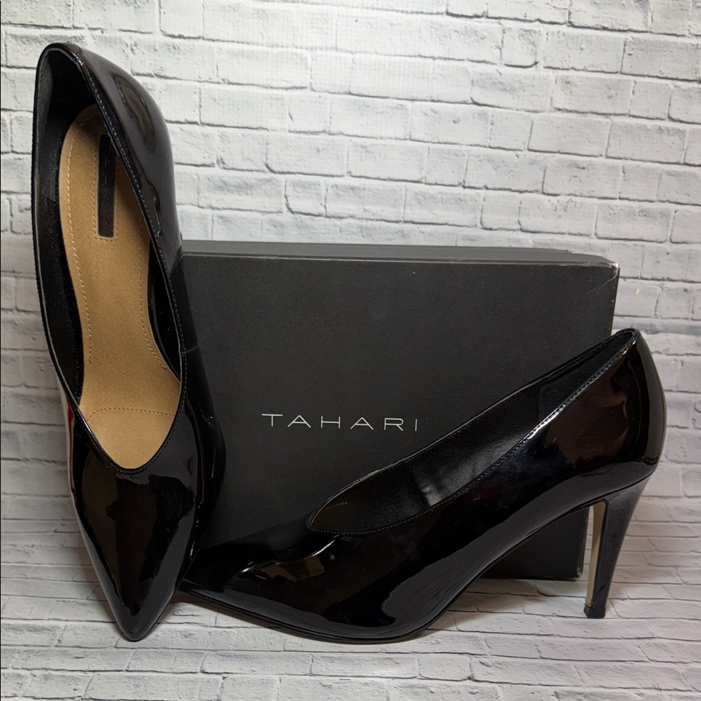 Tahari Women's Black Patent Heels